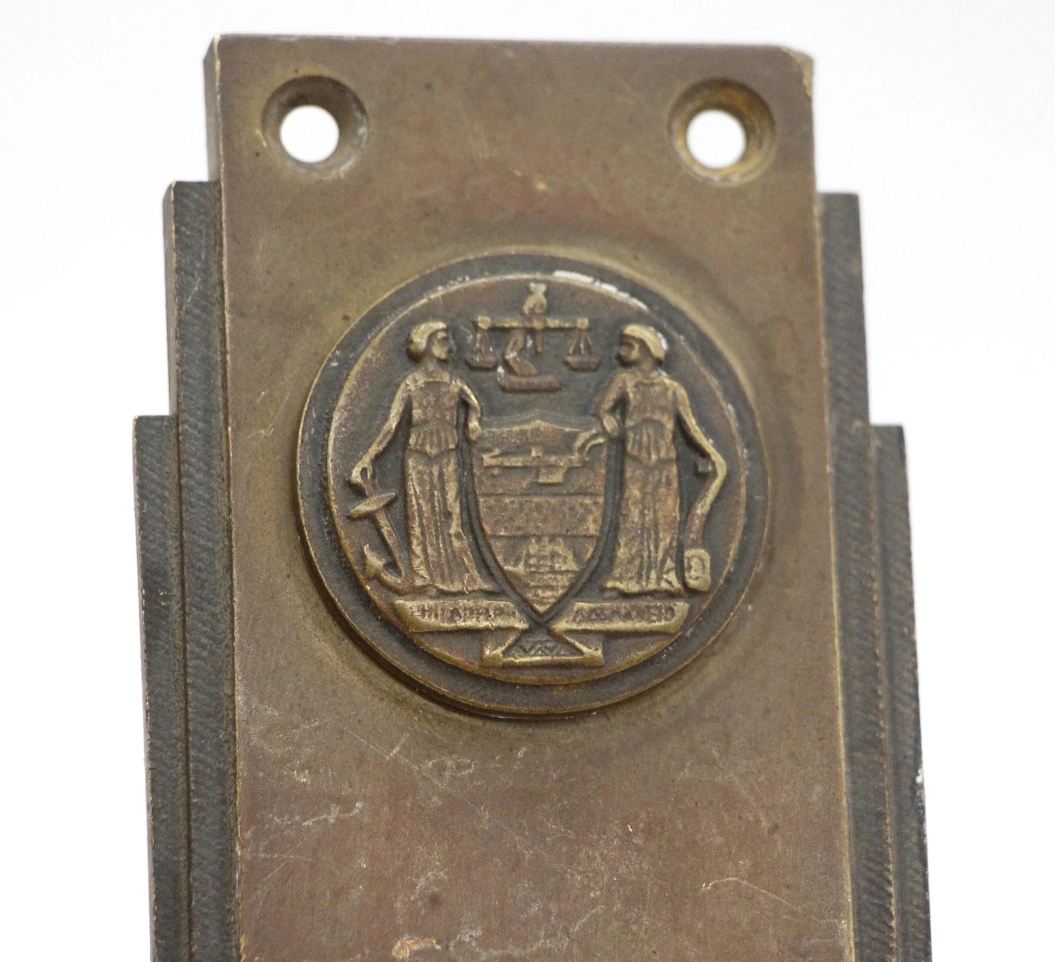 Philadelphia Civic Center Art Deco Bronze Door Knob Set 6 Philadelphia Civic Center Art Deco Bronze Door Knob Set - Image 4