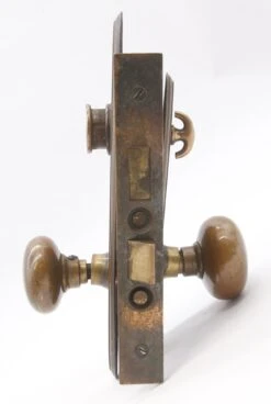 Vintage Classic Oval Plate Brass Entry Door Knob Set 17 Vintage Classic Oval Plate Brass Entry Door Knob Set -OGT Sale Store q287022 06