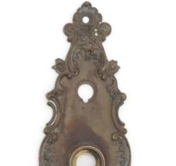 Pair Of Antique Corbin Rococo Bronze Entry Door Back Plates -OGT Sale Store q287039 05
