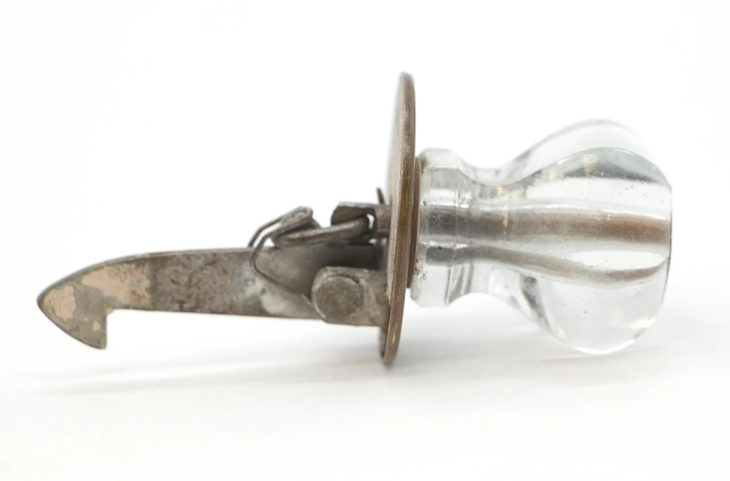 Pair Of Vintage Hexagon Clear Glass Cabinet Catch Knobs 8 Pair Of Vintage Hexagon Clear Glass Cabinet Catch Knobs - Image 6