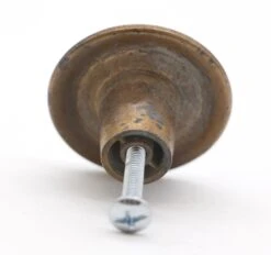 Vintage 1.5 In. Concave Brass Drawer Cabinet Knob 10 Vintage 1.5 In. Concave Brass Drawer Cabinet Knob -OGT Sale Store q287069 04