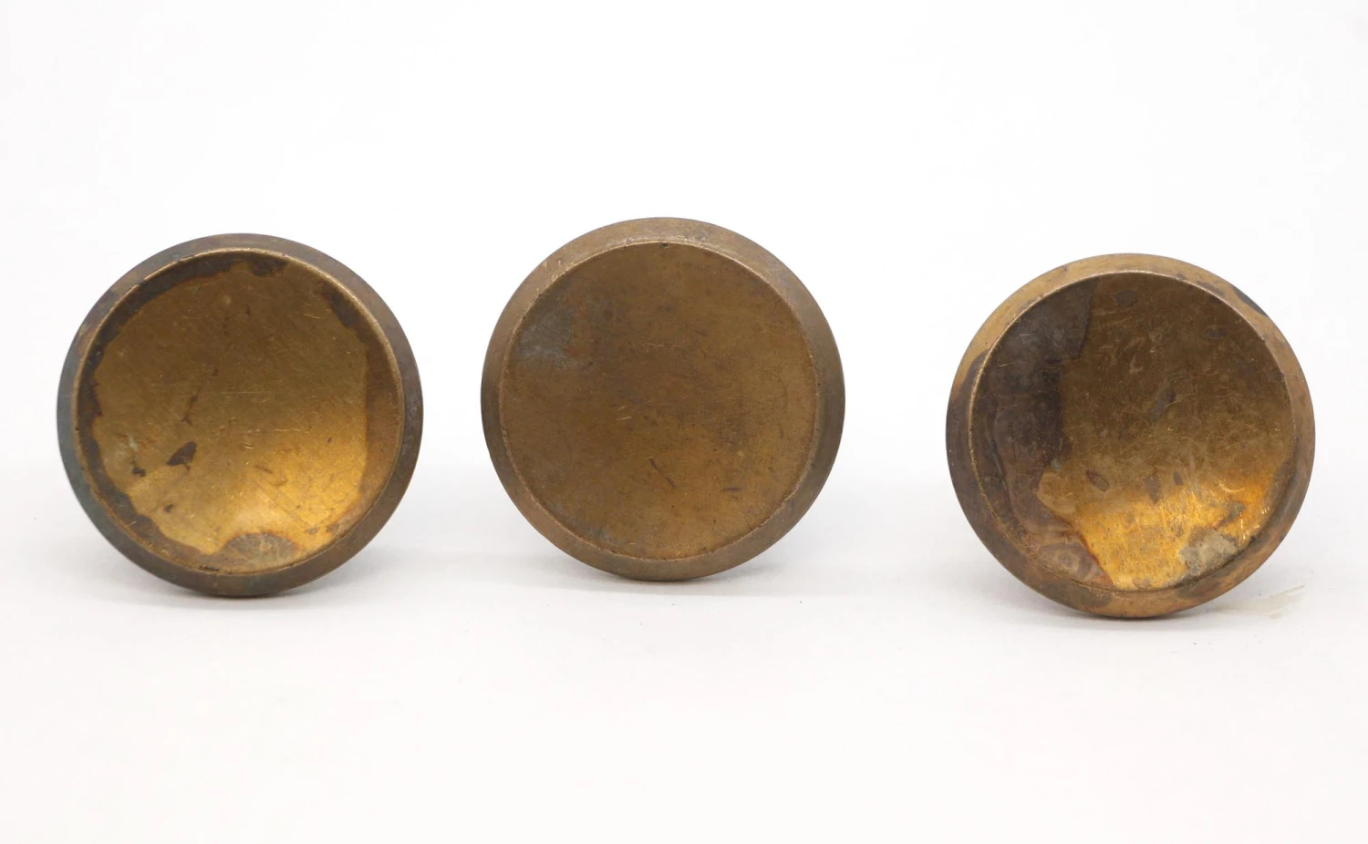 Vintage 1.5 In. Concave Brass Drawer Cabinet Knob 7 Vintage 1.5 In. Concave Brass Drawer Cabinet Knob - Image 5