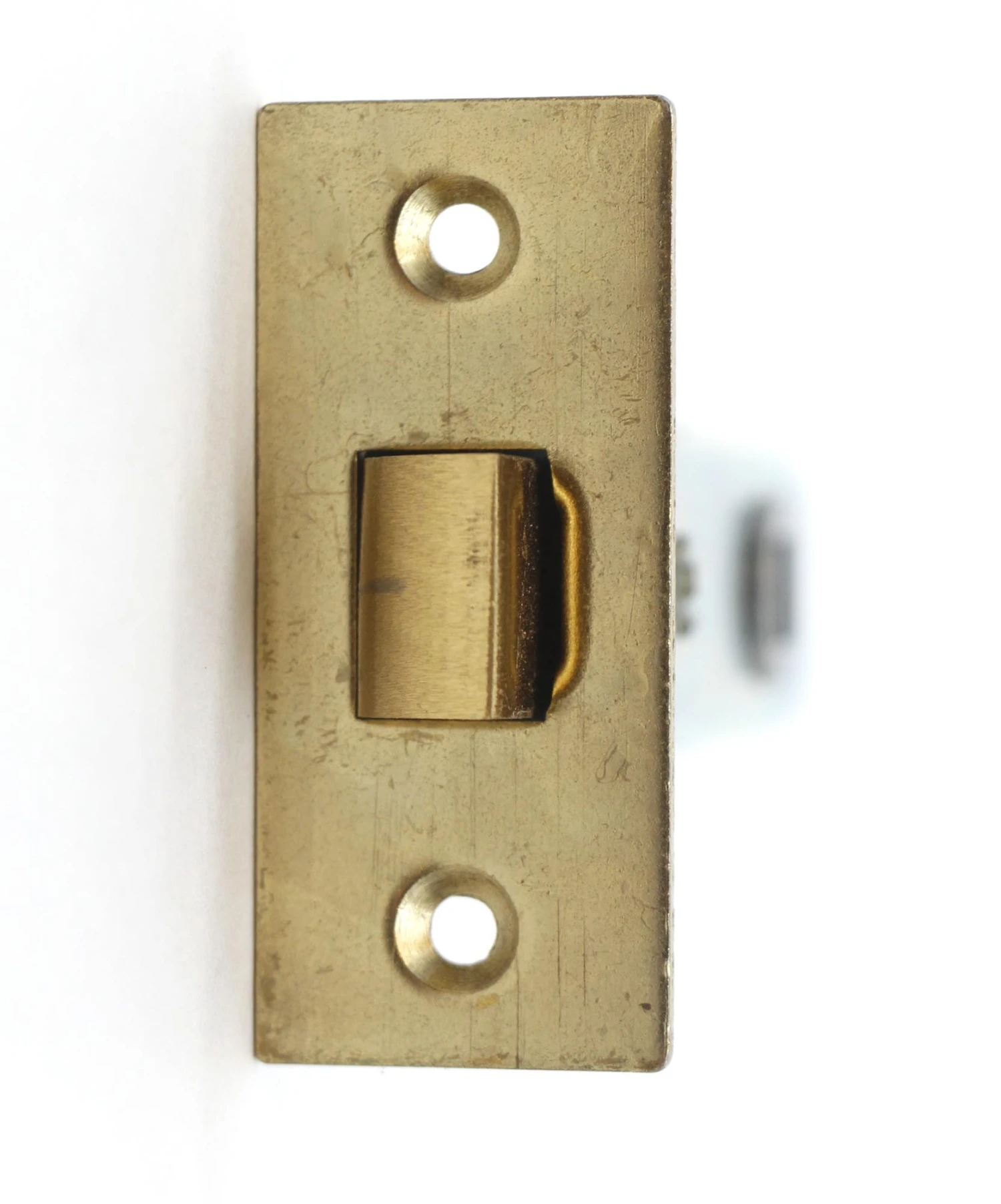 Brushed Brass Plated Steel Mortise Lock Adapter 6 Brushed Brass Plated Steel Mortise Lock Adapter - Image 4