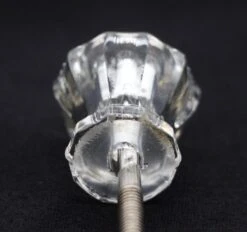 Vintage 0.875 In. Fluted Clear Glass Drawer Cabinet Knob 11 Vintage 0.875 In. Fluted Clear Glass Drawer Cabinet Knob -OGT Sale Store q287117 05