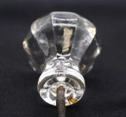 Vintage 1.375 In. Scallop Clear Glass Drawer Cabinet Knob 11 Vintage 1.375 In. Scallop Clear Glass Drawer Cabinet Knob -OGT Sale Store q287119 05