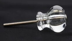 Vintage 1.25 In. Clear Glass Hexagon Drawer Cabinet Knob 10 Vintage 1.25 In. Clear Glass Hexagon Drawer Cabinet Knob -OGT Sale Store q287120 04