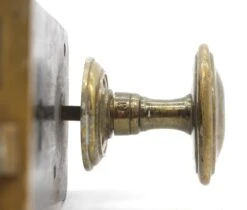 Vintage Brass Oval Deep Back Set Door Knob Set 24 Vintage Brass Oval Deep Back Set Door Knob Set -OGT Sale Store q287140 07