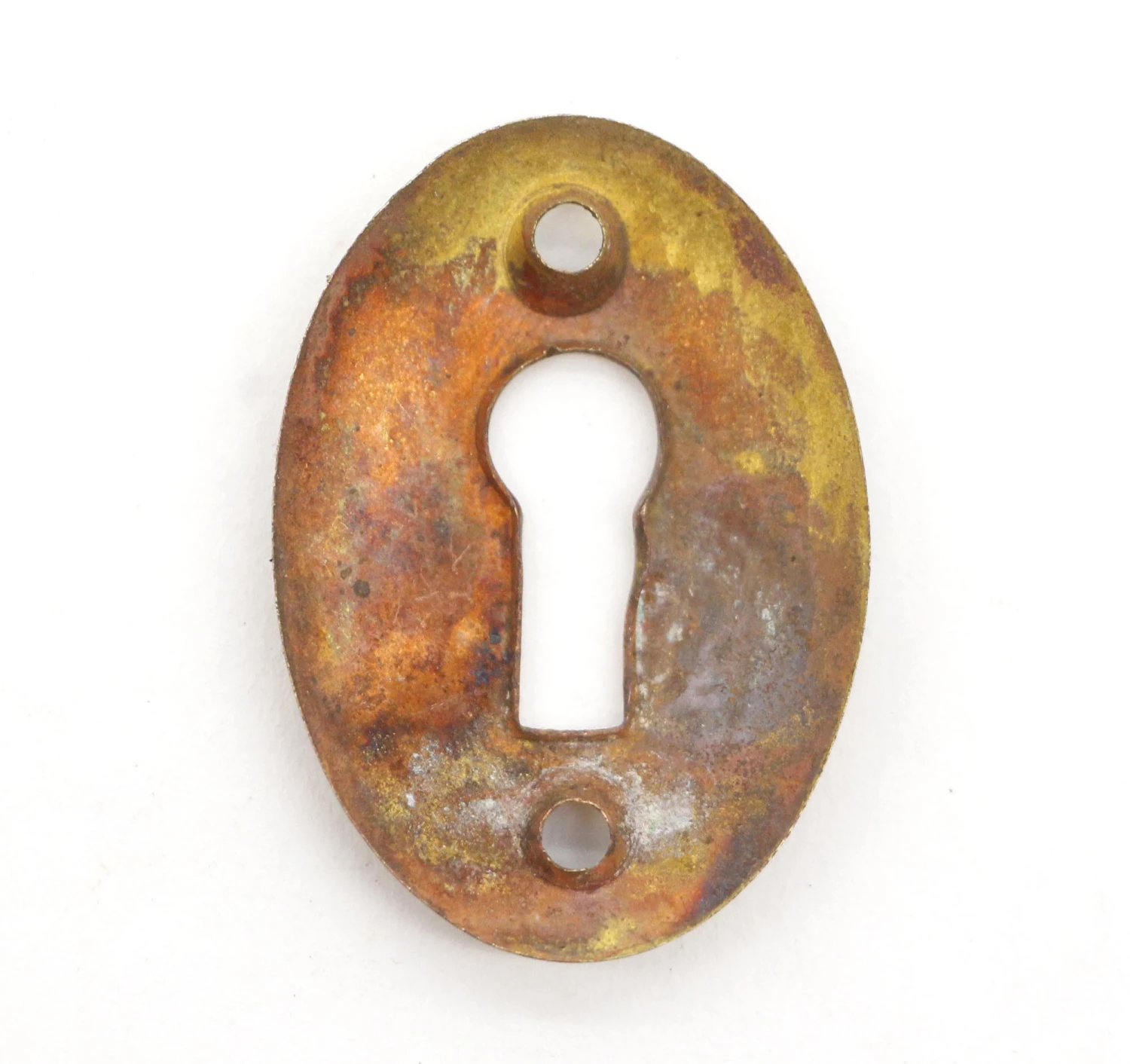 Vintage Brass Oval Deep Back Set Door Knob Set 16 Vintage Brass Oval Deep Back Set Door Knob Set - Image 14