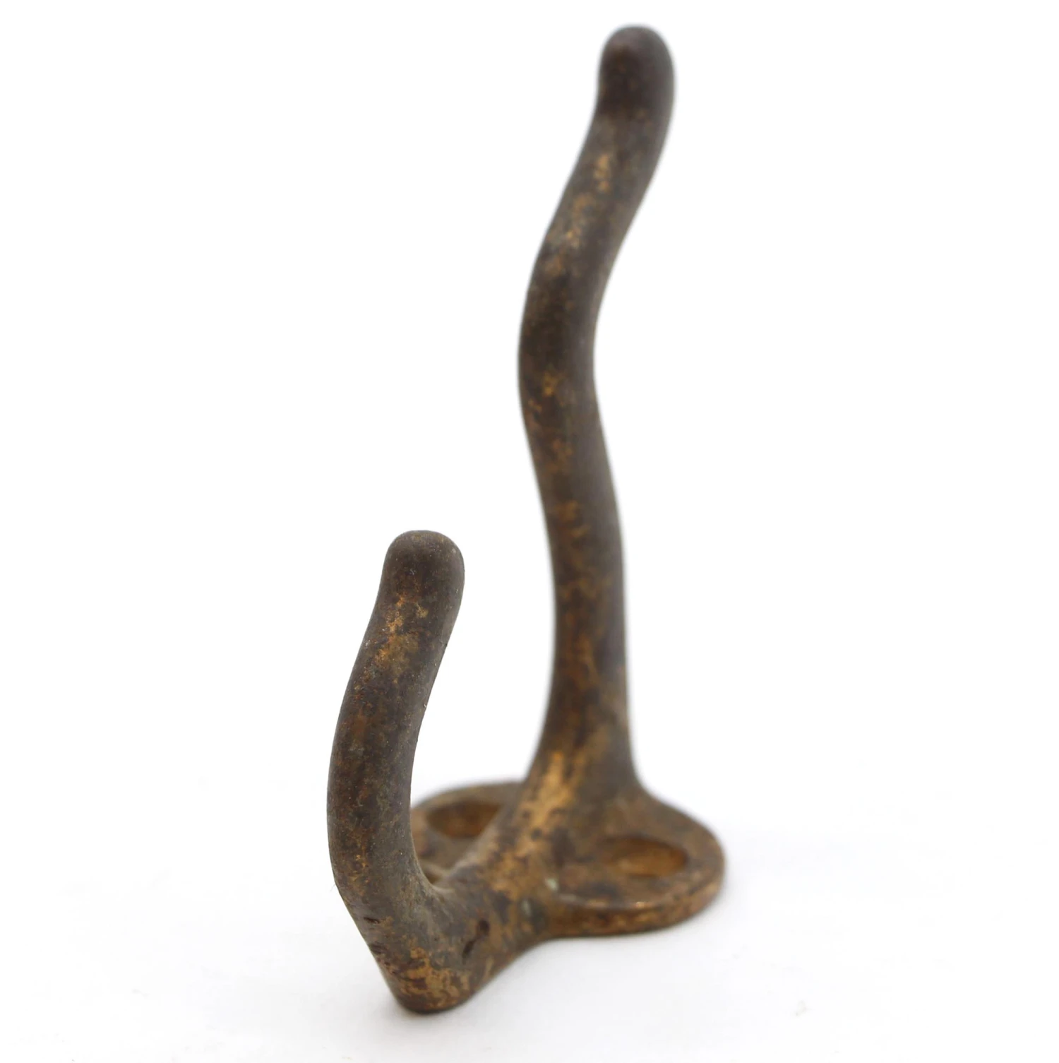 Antique Cast Iron Double Arm Wall Hook 6 Antique Cast Iron Double Arm Wall Hook - Image 4