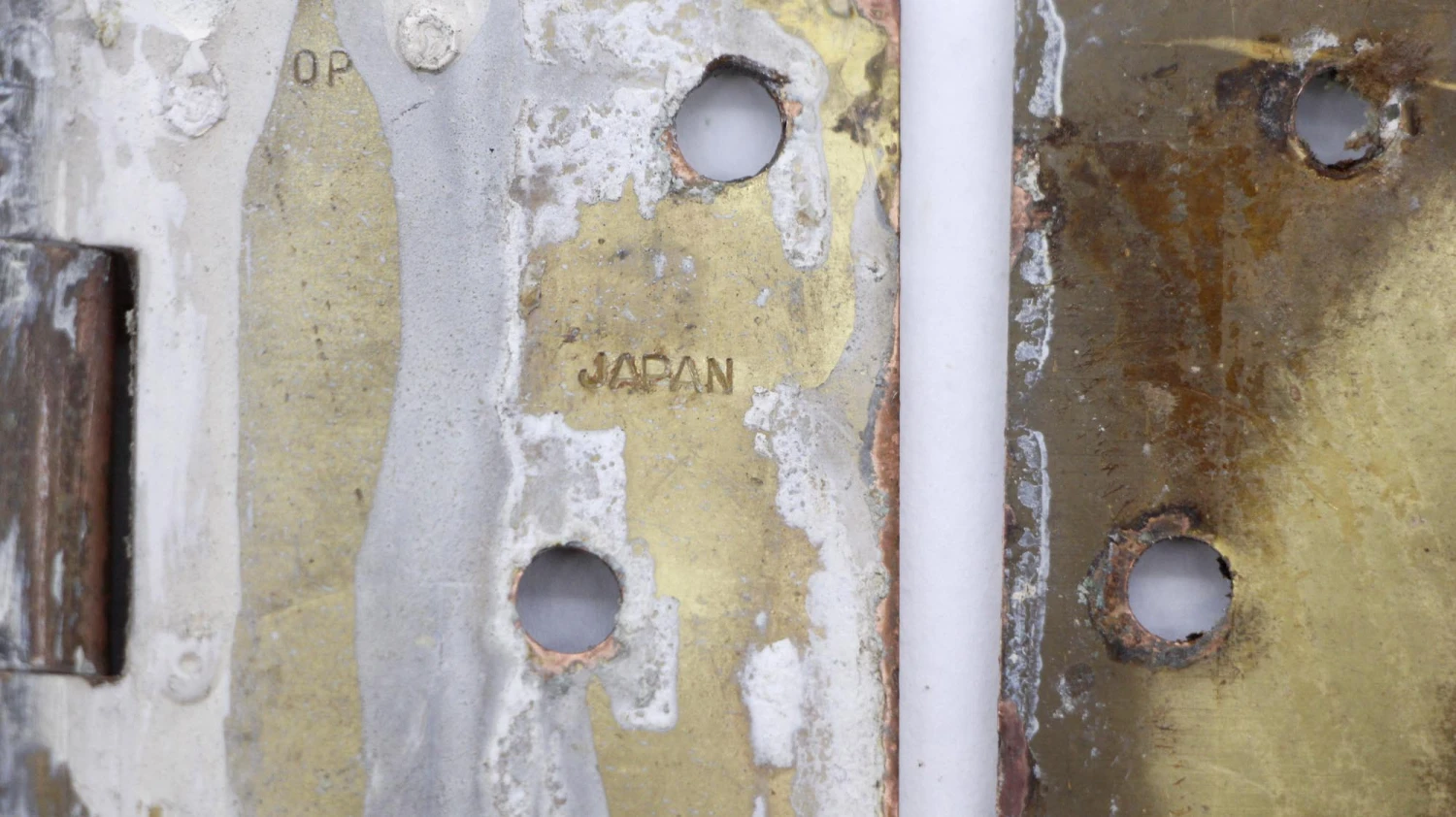 Pair Of Vintage 4 X 4 Brass Finish Steel Door Hinges 7 Pair Of Vintage 4 X 4 Brass Finish Steel Door Hinges - Image 5