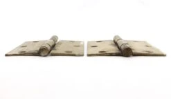 Pair Of Vintage 3.5 X 3.5 Brass Finish Steel Door Hinges 10 Pair Of Vintage 3.5 X 3.5 Brass Finish Steel Door Hinges -OGT Sale Store q287144 04