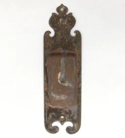 Vintage 7.75 In. Brushed Brass Steel Pocket Door Plate -OGT Sale Store q287154 04