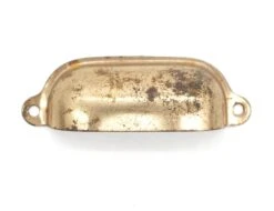 Pair Of Vintage 3.5 In. Brass Plated Steel Drawer Cup Pulls 10 Pair Of Vintage 3.5 In. Brass Plated Steel Drawer Cup Pulls -OGT Sale Store q287184 04