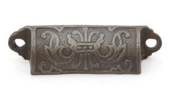 Pair Of 3.375 In. Antique Victorian Cast Iron Bin Pulls -OGT Sale Store q287192 04