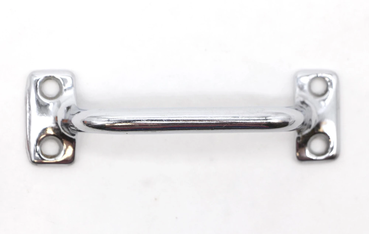 Pair Of Vintage 4 In. Chromed Brass Bridge Furniture Window Lift Pulls 6 Pair Of Vintage 4 In. Chromed Brass Bridge Furniture Window Lift Pulls - Image 4