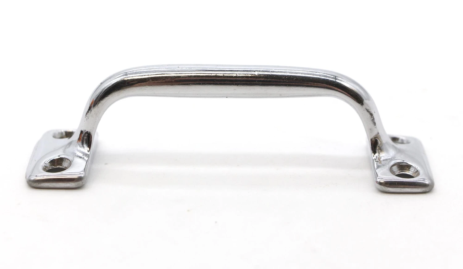 Pair Of Vintage 4 In. Chromed Brass Bridge Furniture Window Lift Pulls 7 Pair Of Vintage 4 In. Chromed Brass Bridge Furniture Window Lift Pulls - Image 5