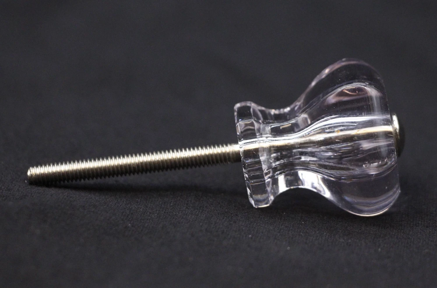 Pair Of Vintage 1.125 In. Glass Hexagon Drawer Cabinet Knobs 7 Pair Of Vintage 1.125 In. Glass Hexagon Drawer Cabinet Knobs - Image 5