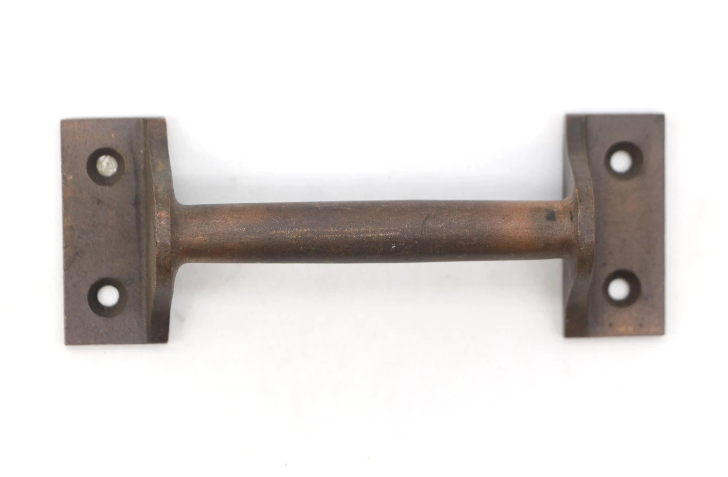 Pair Of Vintage 4.25 In. Dark Brass Bridge Furniture Window Lift Pulls 6 Pair Of Vintage 4.25 In. Dark Brass Bridge Furniture Window Lift Pulls - Image 4