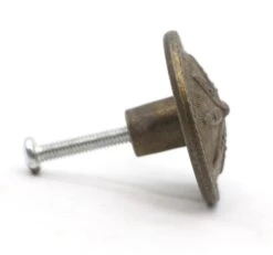 Pair Of Vintage 1.5 In. Floral Brass Drawer Knobs 11 Pair Of Vintage 1.5 In. Floral Brass Drawer Knobs -OGT Sale Store q287205 05