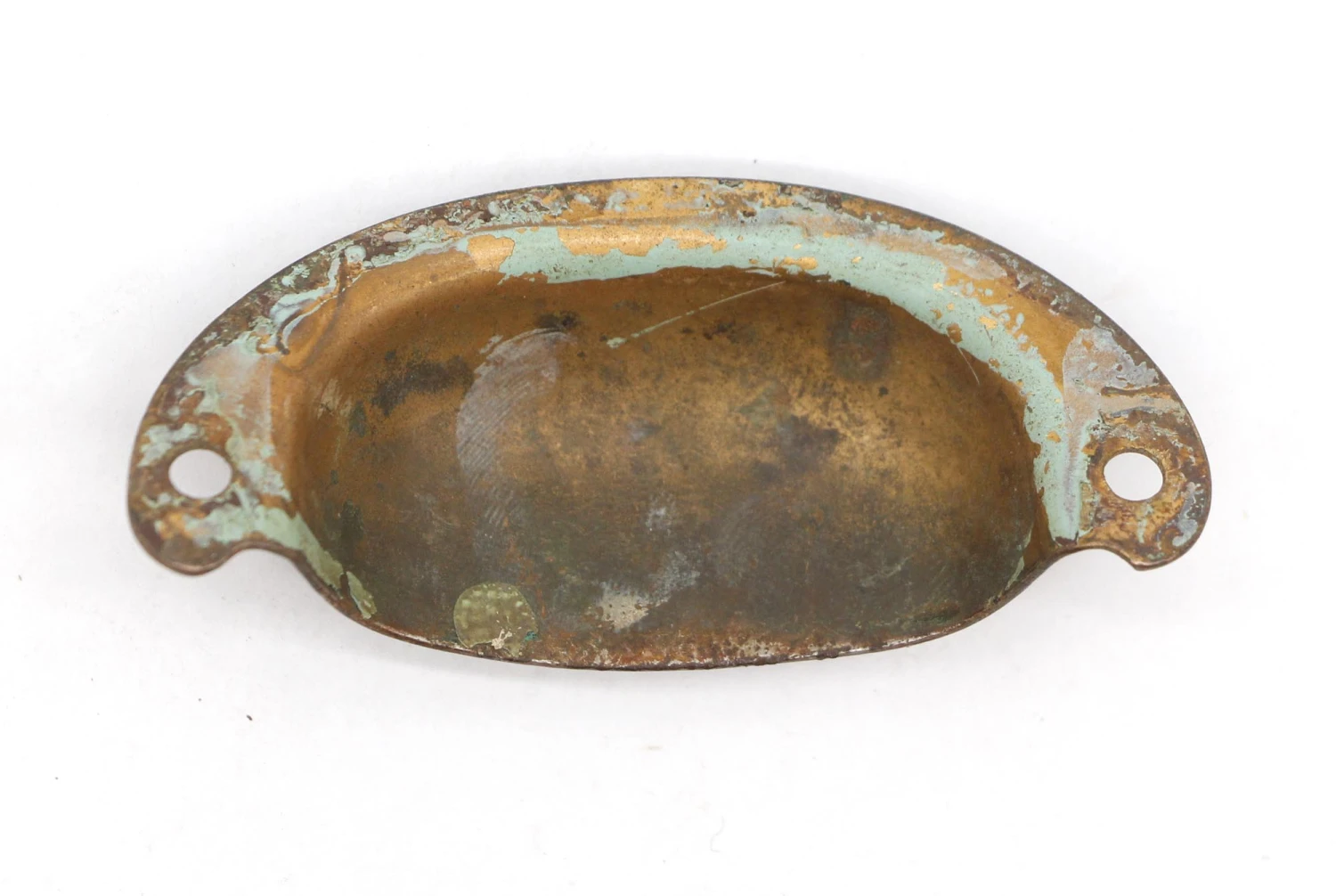 Vintage 2.875 In. Bronze Finish Steel Drawer Cup Pull 6 Vintage 2.875 In. Bronze Finish Steel Drawer Cup Pull - Image 4