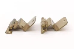 Pair Of Art Deco Brass Plated Steel Semi Concealed Cabinet Hinges 9 Pair Of Art Deco Brass Plated Steel Semi Concealed Cabinet Hinges -OGT Sale Store q287223 04