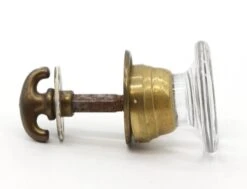 Antique Round Glass X Center Closet Door Knob Set 13 Antique Round Glass X Center Closet Door Knob Set -OGT Sale Store q287236 05