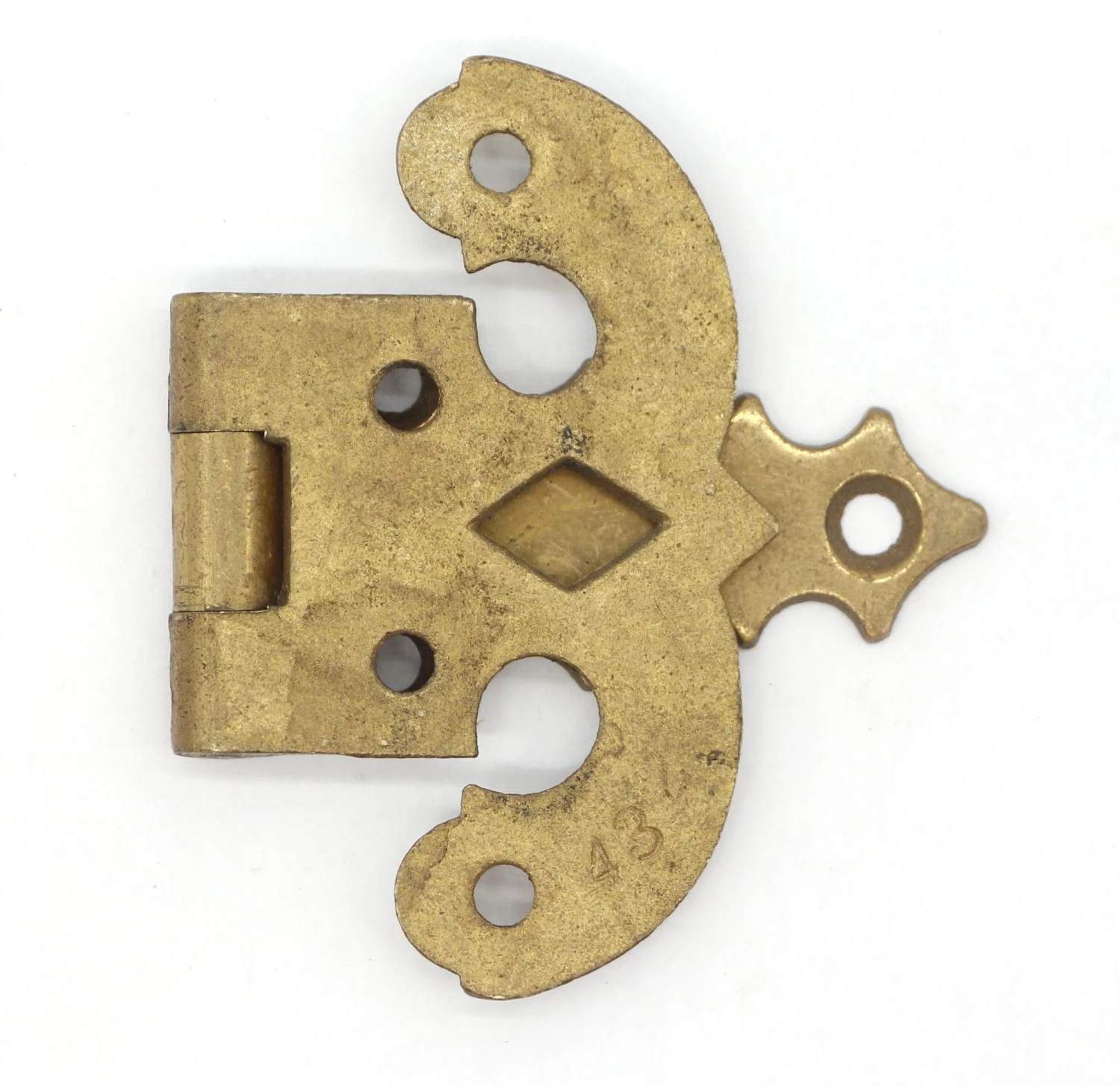 Vintage 4.625 In. Brass Ice Box Hinge 6 Vintage 4.625 In. Brass Ice Box Hinge - Image 4