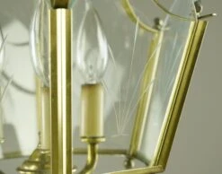 Traditional Polished Brass Glass & Steel Semi Flush Mount 15 Traditional Polished Brass Glass & Steel Semi Flush Mount -OGT Sale Store q287257 06