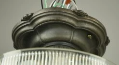 Restored 8 In. Holophane Style Semi Flush Mount Ceiling Light 12 Restored 8 In. Holophane Style Semi Flush Mount Ceiling Light -OGT Sale Store q287282 05