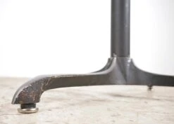 Handcrafted 33 In. Live Edge Mahogany Wafer Steel Bistro Table 16 Handcrafted 33 In. Live Edge Mahogany Wafer Steel Bistro Table -OGT Sale Store q287303 06