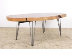 Handcrafted 53.625 In. Live Edge Mahogany Wafer Coffee Table -OGT Sale Store q287304 04