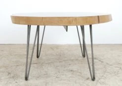 Handcrafted 53.625 In. Live Edge Mahogany Wafer Coffee Table -OGT Sale Store q287304 07