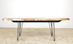 Handcrafted 55 In. Live Edge Mahogany Wafer Coffee Table 17 Handcrafted 55 In. Live Edge Mahogany Wafer Coffee Table -OGT Sale Store q287307 05