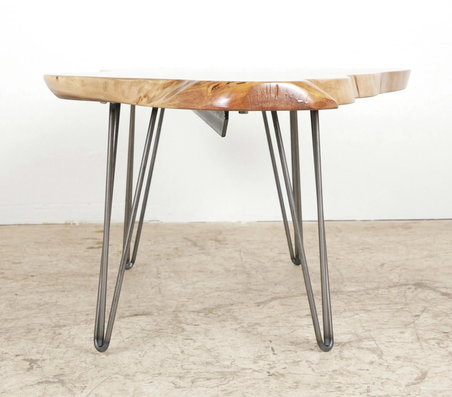 Handcrafted 55 In. Live Edge Mahogany Wafer Coffee Table 10 Handcrafted 55 In. Live Edge Mahogany Wafer Coffee Table - Image 8