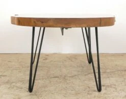 Handcrafted 59 In. Live Edge Mahogany Wafer Coffee Table -OGT Sale Store q287309 07