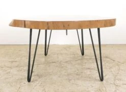 Handcrafted 59 In. Live Edge Mahogany Wafer Coffee Table -OGT Sale Store q287309 08