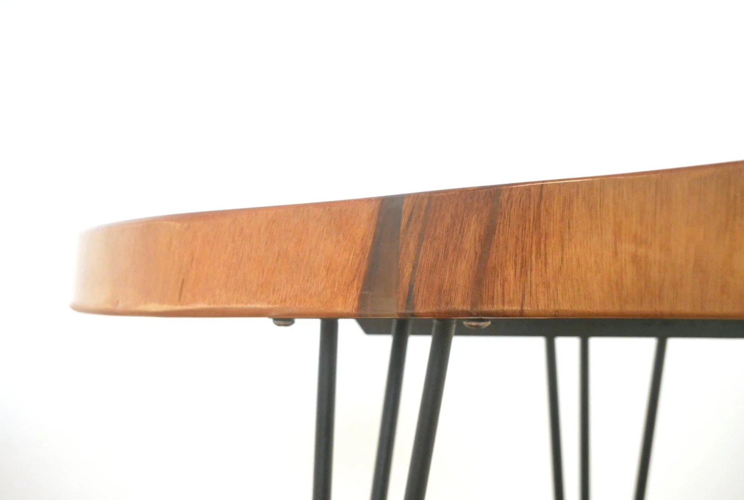 Handcrafted 44 In. Live Edge Mahogany Wafer Coffee Table 7 Handcrafted 44 In. Live Edge Mahogany Wafer Coffee Table - Image 5