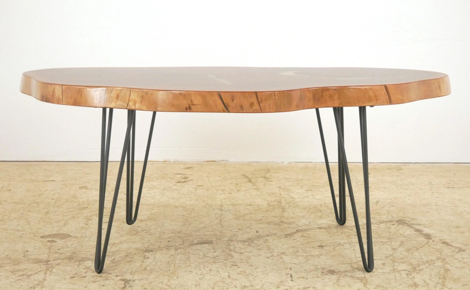 Handcrafted 44 In. Live Edge Mahogany Wafer Coffee Table 9 Handcrafted 44 In. Live Edge Mahogany Wafer Coffee Table - Image 7