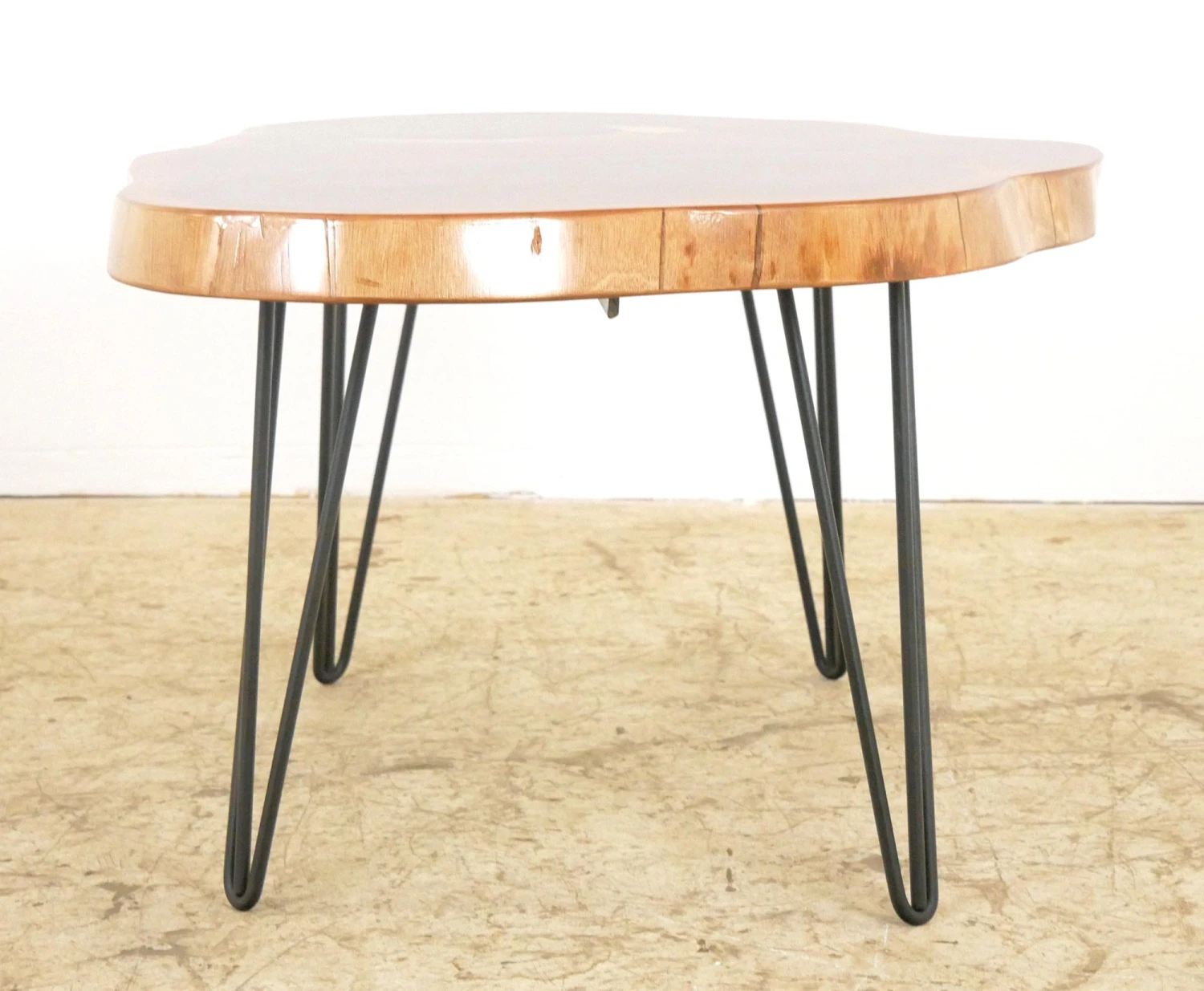 Handcrafted 44 In. Live Edge Mahogany Wafer Coffee Table 10 Handcrafted 44 In. Live Edge Mahogany Wafer Coffee Table - Image 8