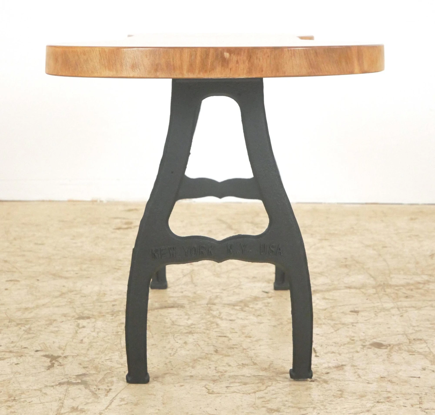 Handcrafted 35.75 In. Live Edge Mahogany Wafer Bench 11 Handcrafted 35.75 In. Live Edge Mahogany Wafer Bench - Image 9