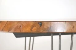 Handcrafted 75 In. Live Edge Mahogany Wafer Dining Table -OGT Sale Store q287321 06