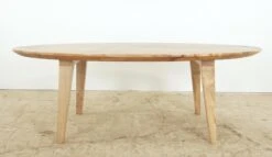 Handcrafted 53.25 In. Clear Resin River Maple Oval Coffee Table -OGT Sale Store q287322 07