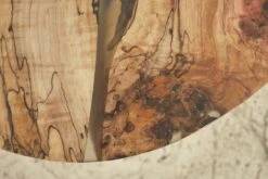 Handcrafted 53.25 In. Clear Resin River Maple Oval Coffee Table -OGT Sale Store q287322 09