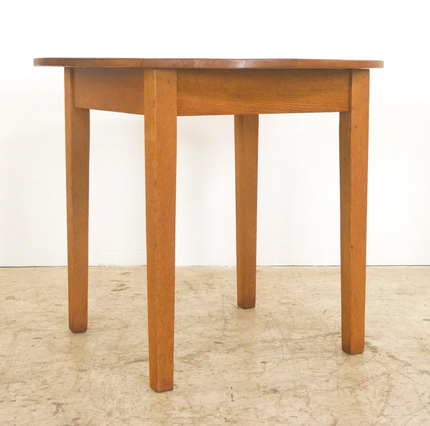 Vintage Medium Tone Wood Oak 3 Piece Dining Set 6 Vintage Medium Tone Wood Oak 3 Piece Dining Set - Image 4