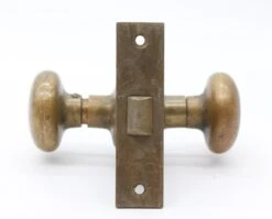 Vintage Classic Brass Passage Door Knob Set 15 Vintage Classic Brass Passage Door Knob Set -OGT Sale Store q287361 05