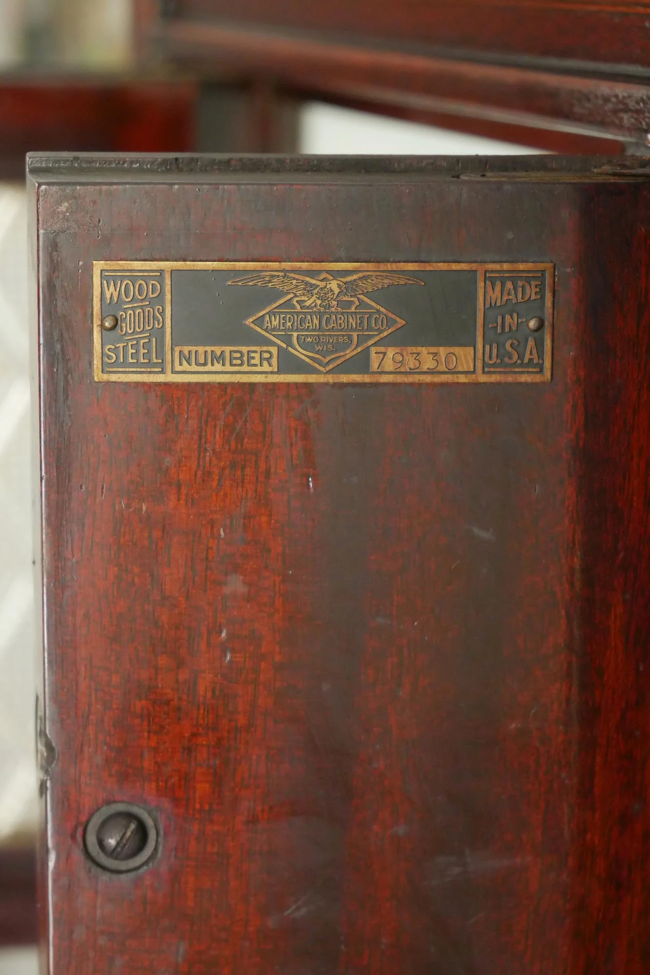 Antique American Cabinet Co. Mahogany Dental Cabinet 6 Antique American Cabinet Co. Mahogany Dental Cabinet - Image 4