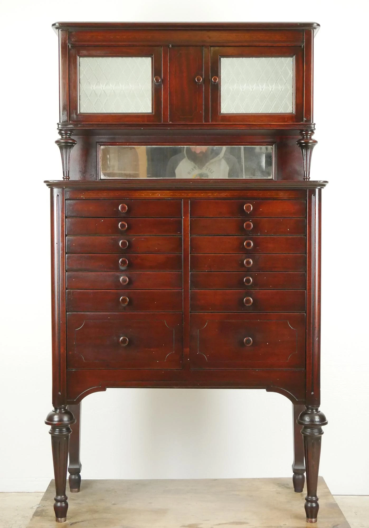 Antique American Cabinet Co. Mahogany Dental Cabinet 12 Antique American Cabinet Co. Mahogany Dental Cabinet - Image 10