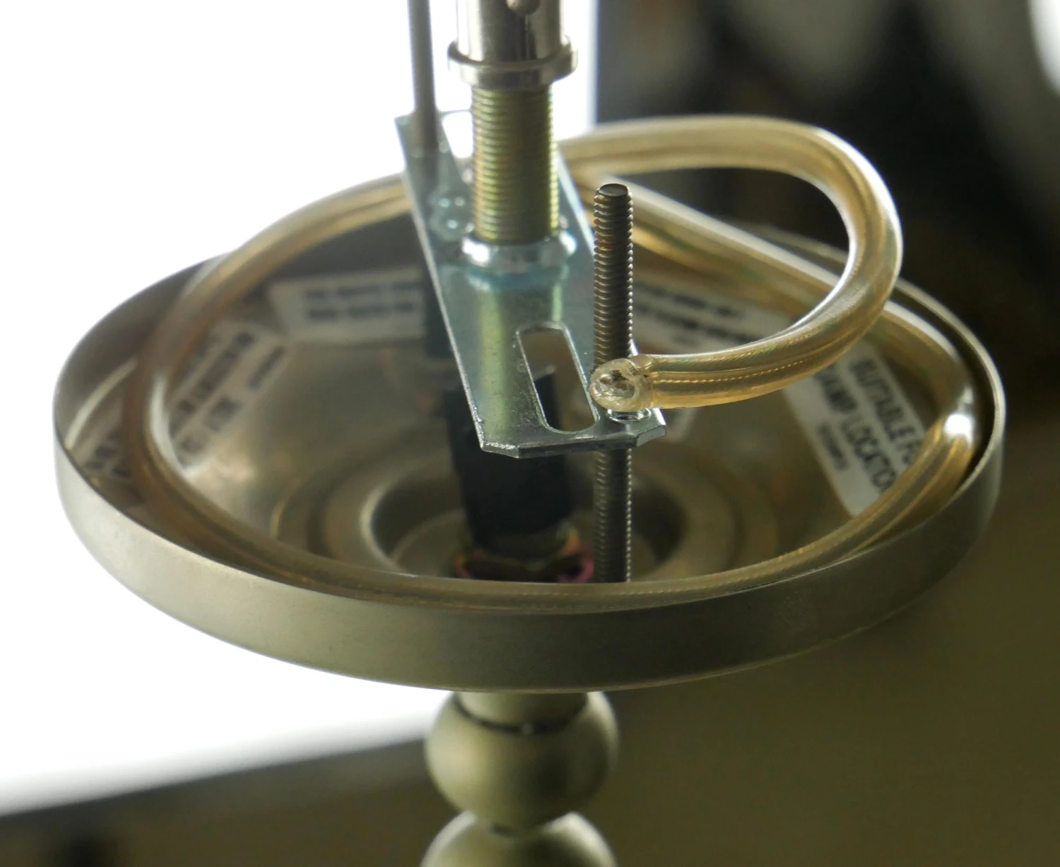 Modern White Glass & Brushed Steel Semi Flush Mount Light 8 Modern White Glass & Brushed Steel Semi Flush Mount Light - Image 6