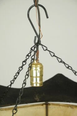 Moroccan Black Steel & Yellow Leather Pendant Light 15 Moroccan Black Steel & Yellow Leather Pendant Light -OGT Sale Store q287538 04