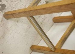 Pair Of Belmont Wood Bar Stools With Green Vinyl Upholstery -OGT Sale Store q287540 10